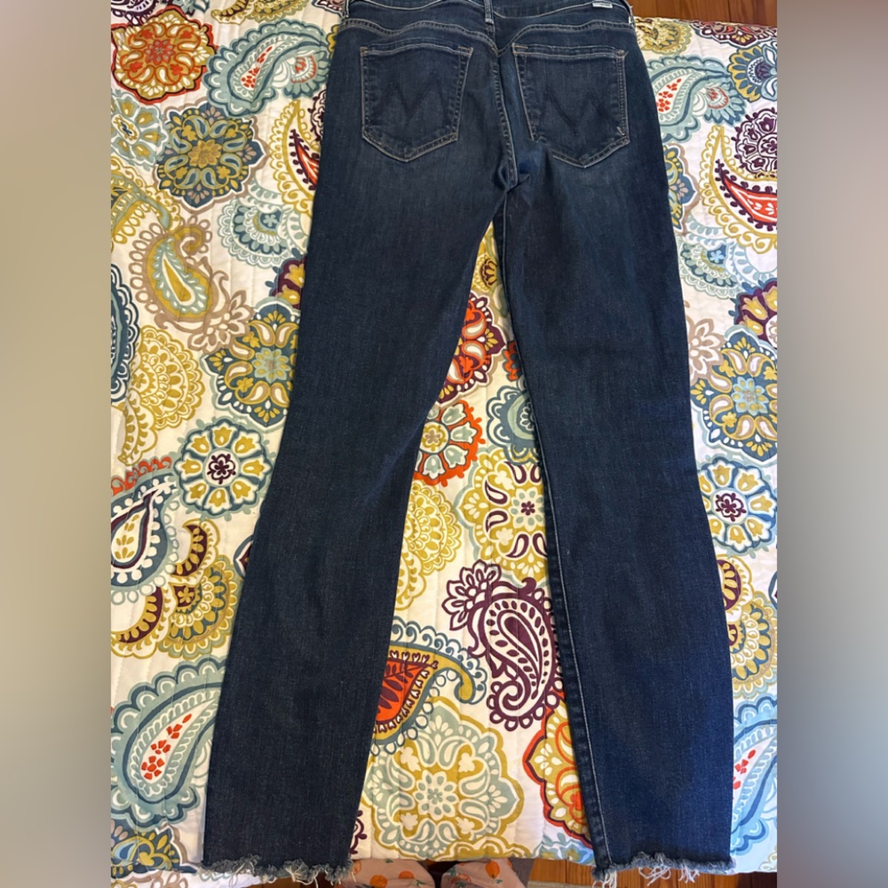 Mother the Stunner Ankle Fray Button Fly Jeans sz 27